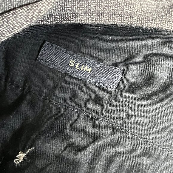 J. Crew Bowery Pants Gray Slim Straight 100% Cotton Mens Size 35x32 Style 90312 - Picture 6 of 7